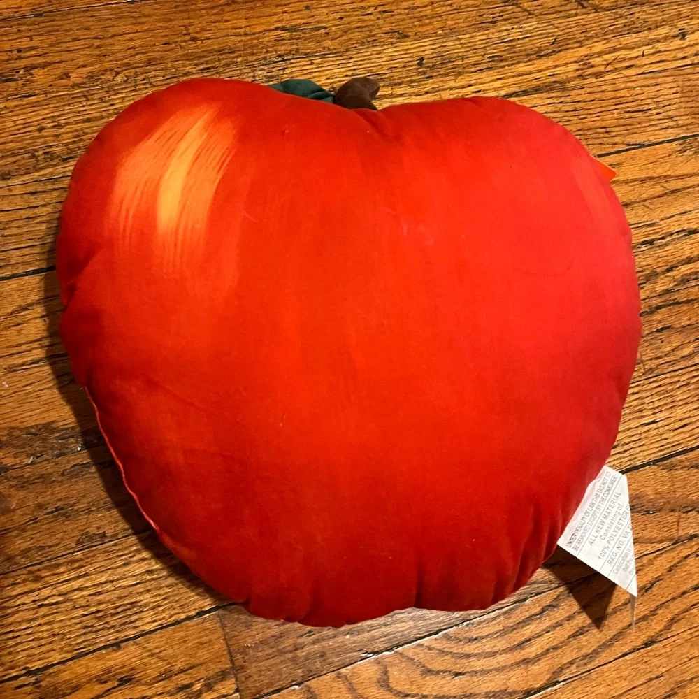 Festive Red Apple Holiday Pillow